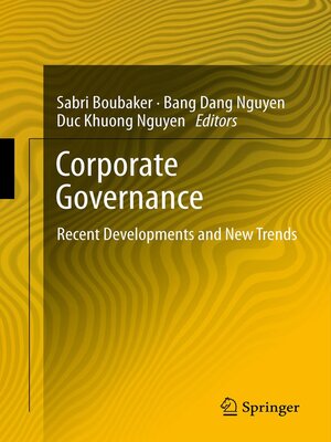 cover image of Corporate Governance